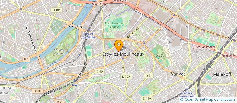 localisation de l'entreprise AFORCE INGENIERIE à ISSY-LES-MOULINEAUX