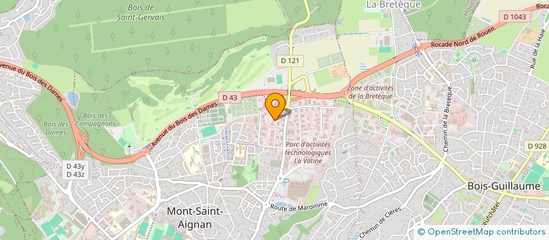 localisation de l'entreprise AFORMESO à MONT-SAINT-AIGNAN