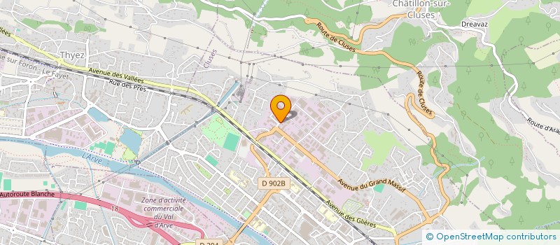 localisation de l'entreprise AFOS  CLUSES