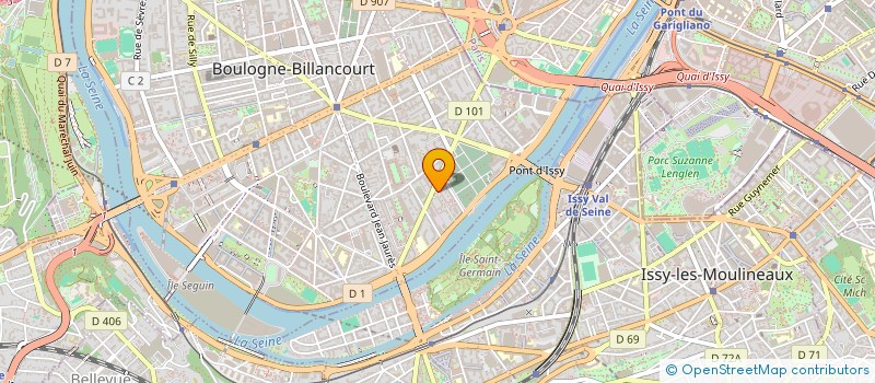 localisation de l'entreprise AFOULKI FRANCE à BOULOGNE-BILLANCOURT