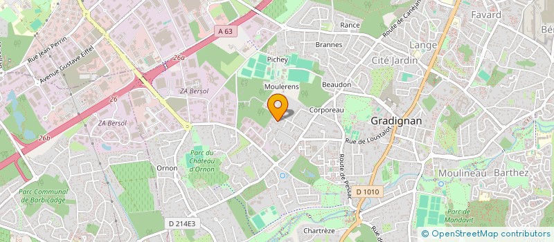 localisation de l'entreprise AFOUMADO  GRADIGNAN