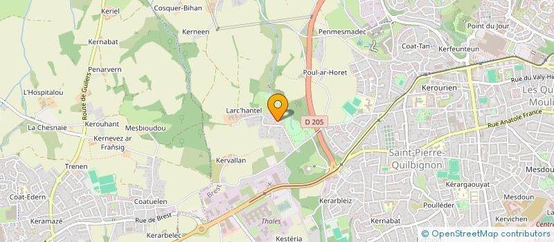 localisation de l'entreprise AFP  BREST