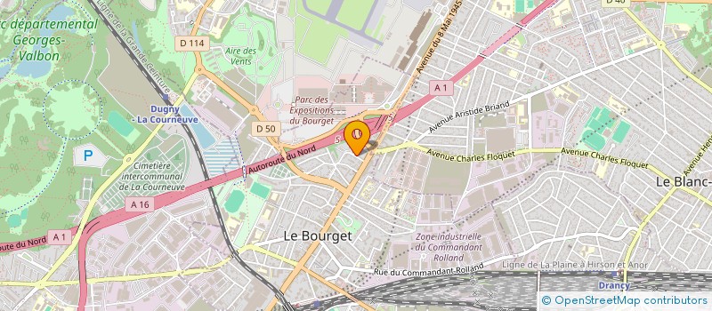 localisation de l'entreprise AFP à LE BOURGET