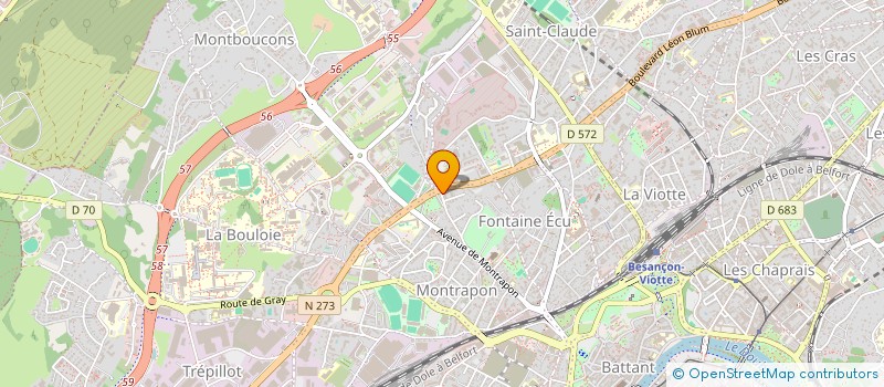 localisation de l'entreprise AFP BESANCON à BESANCON
