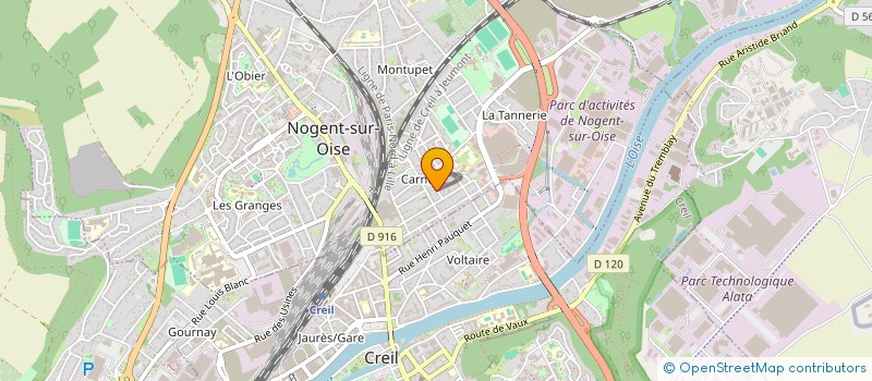 localisation de l'entreprise AFP CHRYSALIDE 60  NOGENT-SUR-OISE