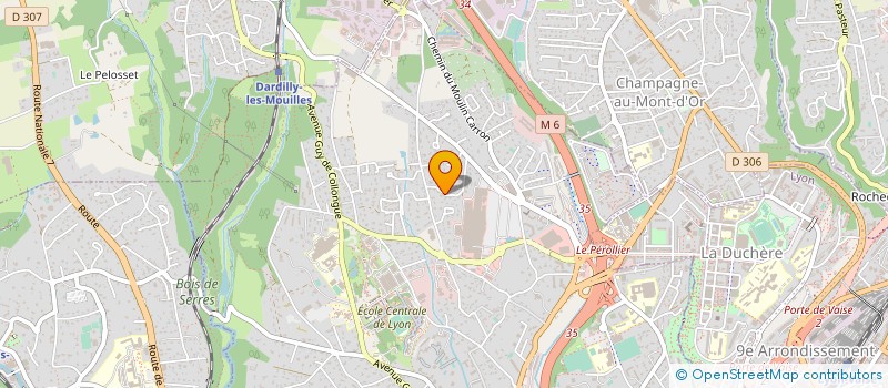 localisation de l'entreprise AFP GESTION à ECULLY