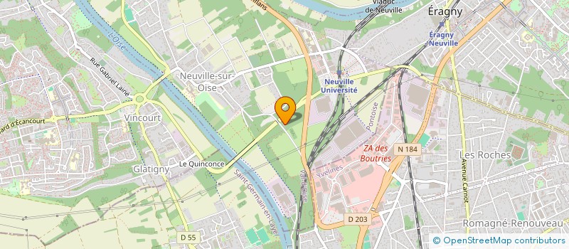 localisation de l'entreprise AFP IMMO à NEUVILLE-SUR-OISE