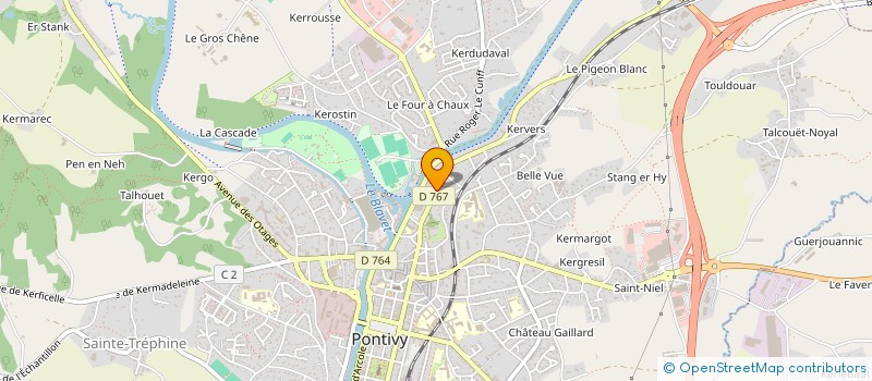 localisation de l'entreprise AFP PONDI  PONTIVY