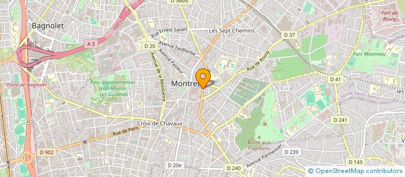 localisation de l'entreprise AFPA ACCES A L' EMPLOI à MONTREUIL