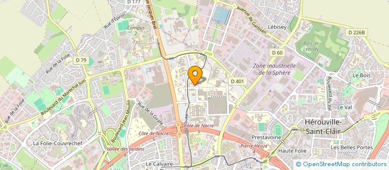 localisation de l'entreprise AFPI GRAND OUEST NORMANDIE à CAEN