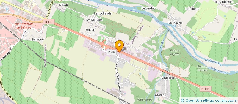 localisation de l'entreprise AFPL GROUP à GENSAC-LA-PALLUE