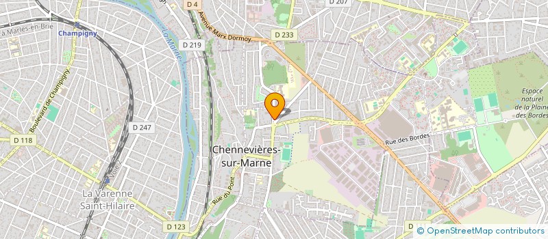 localisation de l'entreprise AFPOS FORMATION PERFECT ORIENT à CHENNEVIERES-SUR-MARNE