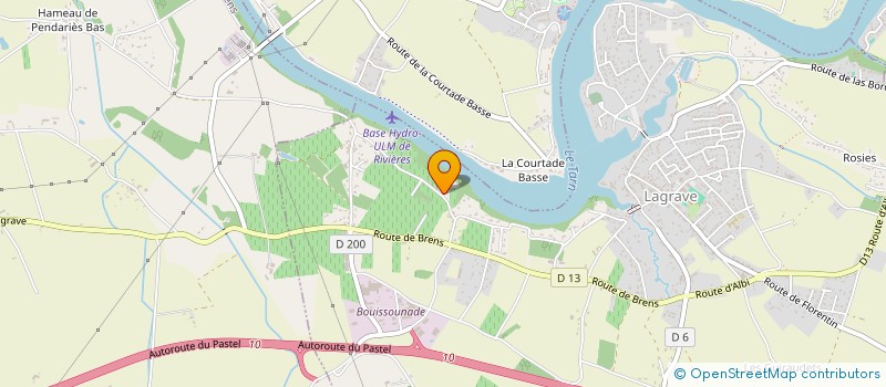 localisation de l'entreprise AFR 44  LAGRAVE