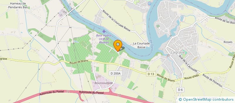 localisation de l'entreprise AFR 58  LAGRAVE