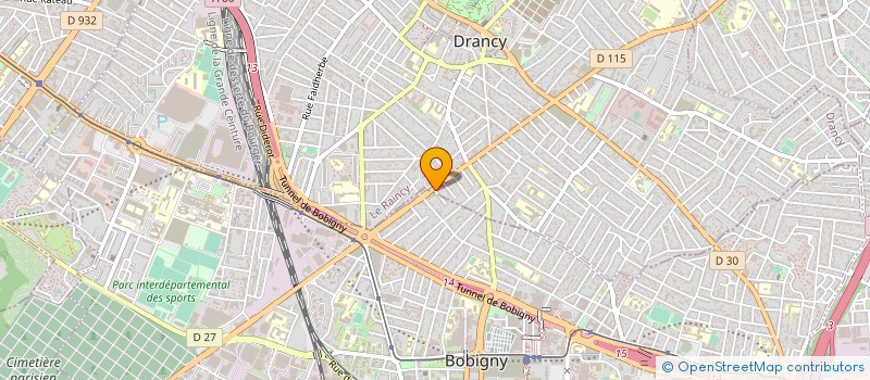 localisation de l'entreprise AFR à DRANCY