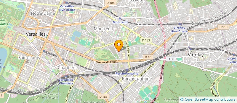 localisation de l'entreprise AFR à VERSAILLES