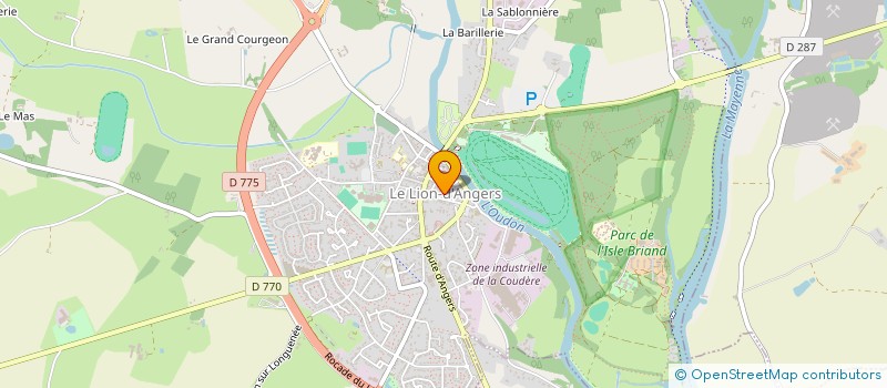 localisation de l'entreprise AFR ASS FAMILIALE  LE LION D'ANGERS