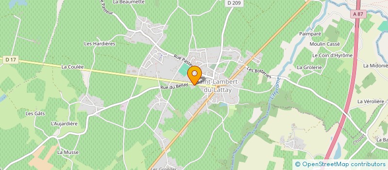 localisation de l'entreprise AFR CENTRE AERE RUCHE  VAL-DU-LAYON