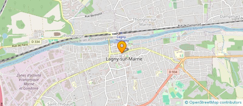 localisation de l'entreprise AFR DE THORIGNY SUR MARNE  THORIGNY-SUR-MARNE