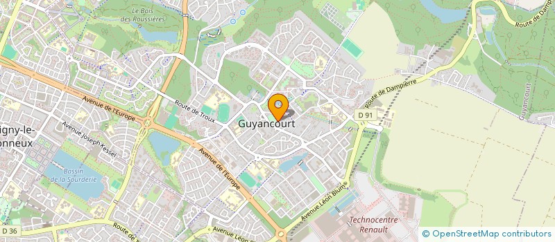 localisation de l'entreprise AFR GUYANCOURT à GUYANCOURT