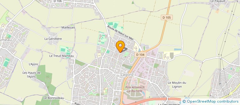 localisation de l'entreprise AFR LAGORD NIEUL ST XANDRE MARSILLY à LAGORD