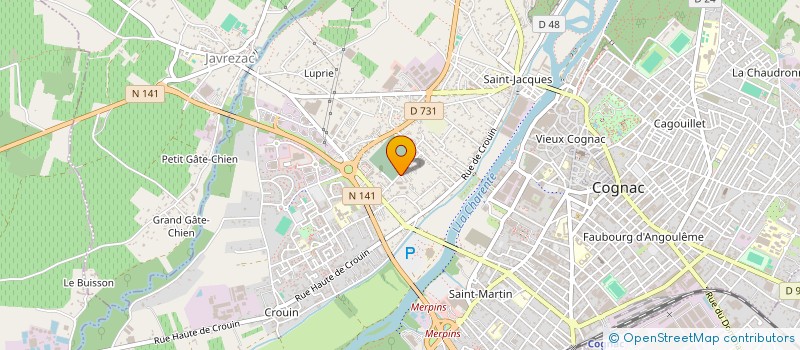 localisation de l'entreprise AFR RECUPERATION 16 à COGNAC