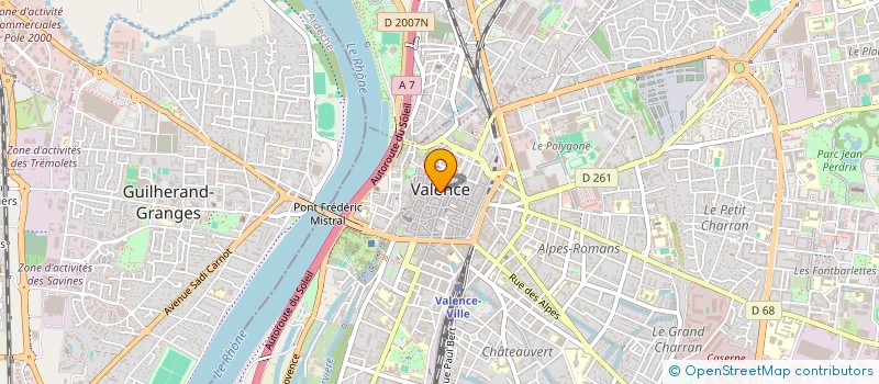 localisation de l'entreprise AFR VALENCE CHABEUIL MALISSARD à VALENCE