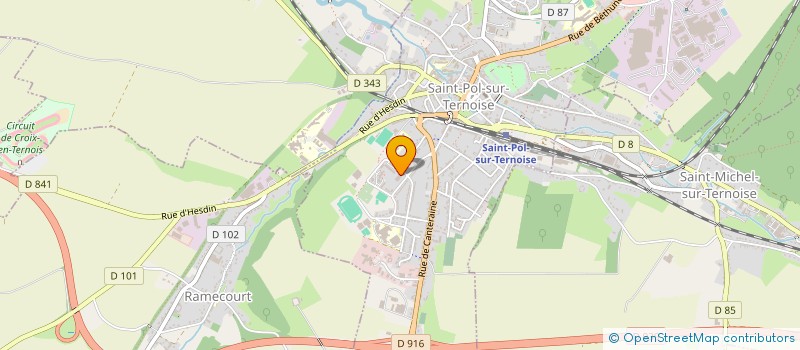 localisation de l'entreprise AFRAG  SAINT-POL-SUR-TERNOISE