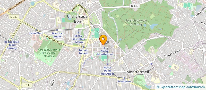 localisation de l'entreprise AFRAH à CLICHY-SOUS-BOIS