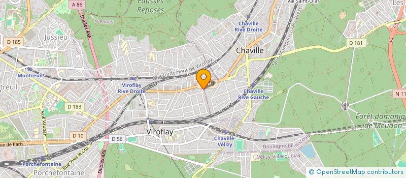 localisation de l'entreprise AFRAM à VIROFLAY