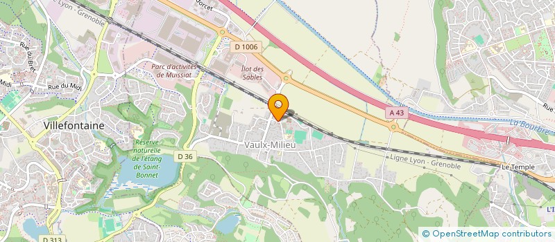 localisation de l'entreprise AFRAM DMC  VAULX-MILIEU