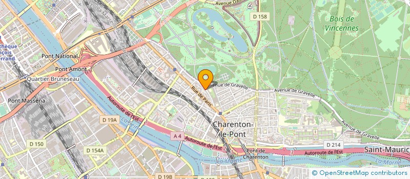 localisation de l'entreprise AFREECOM à CHARENTON-LE-PONT