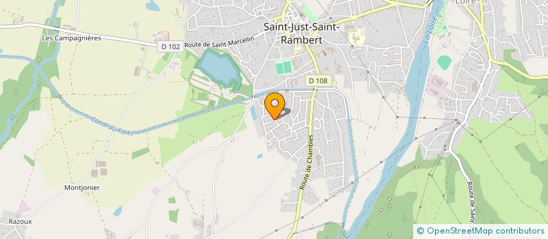 localisation de l'entreprise AFRI'4L à SAINT-JUST-SAINT-RAMBERT