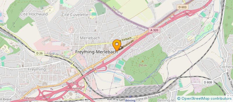 localisation de l'entreprise AFRI-CAR FRANCE  FREYMING-MERLEBACH