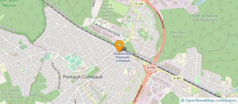 localisation de l'entreprise AFRICA ALIMENTATION à PONTAULT-COMBAULT