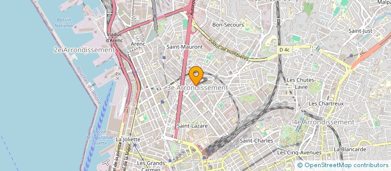 localisation de l'entreprise AFRICA CENTER  MARSEILLE