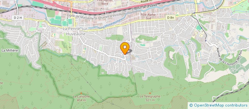 localisation de l'entreprise AFRICA CULTURE  LA PENNE-SUR-HUVEAUNE