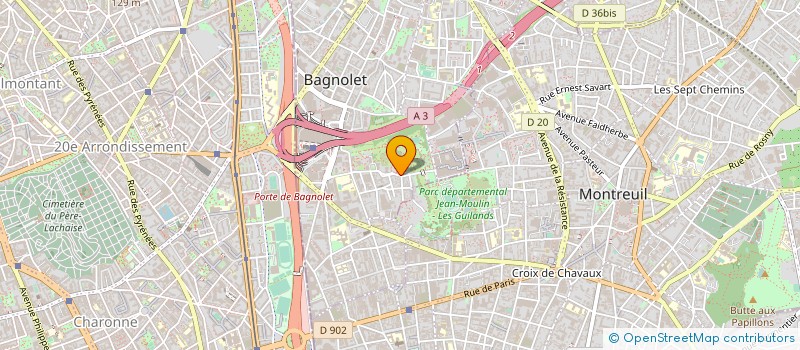 localisation de l'entreprise AFRICA KORAZON à BAGNOLET