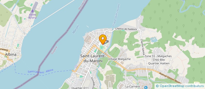 localisation de l'entreprise AFRICA NEW DIMENSION  SAINT-LAURENT-DU-MARONI