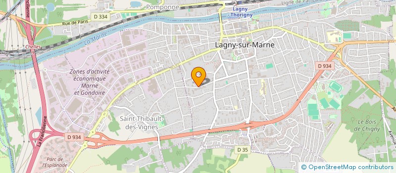 localisation de l'entreprise AFRICA SASU à LAGNY-SUR-MARNE