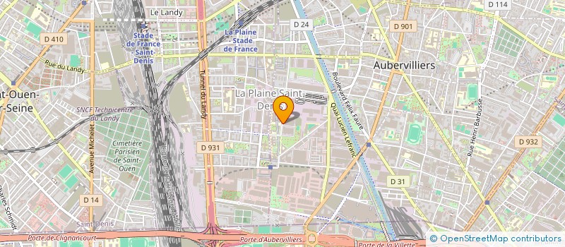 localisation de l'entreprise AFRICAN MANUFACTURING AND TRADING à AUBERVILLIERS