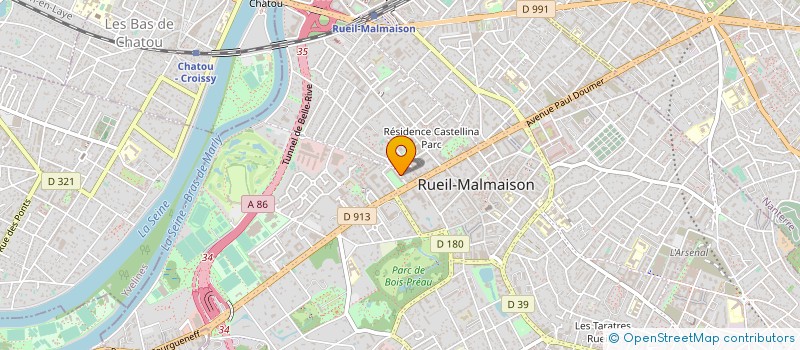 localisation de l'entreprise AFRICANAUTE à RUEIL-MALMAISON