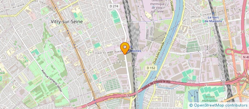 localisation de l'entreprise AFRICOM FRANCE  VITRY-SUR-SEINE