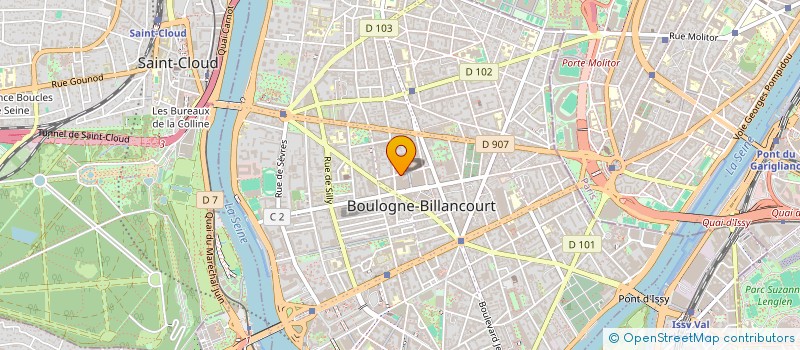 localisation de l'entreprise AFRICONSTRUCTIONS à BOULOGNE-BILLANCOURT