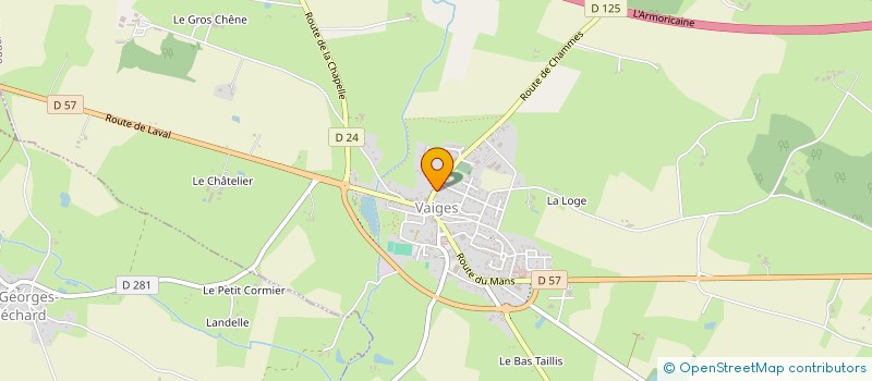 localisation de l'entreprise AFRIDIS S.A.S.  VAIGES