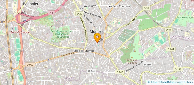 localisation de l'entreprise AFRIK DREPANO à MONTREUIL