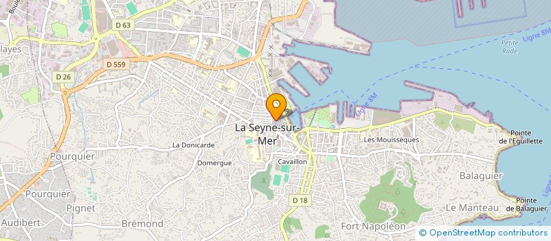 localisation de l'entreprise AFRIK'N FOOD à LA SEYNE-SUR-MER