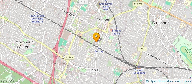 localisation de l'entreprise AFRIK NOW à ERMONT