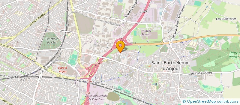 localisation de l'entreprise AFRIK SOLIDARITE SANTE EDUCATION  SAINT-BARTHELEMY-D'ANJOU