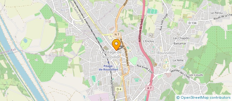 localisation de l'entreprise AFRIKAWA à LE PEAGE-DE-ROUSSILLON